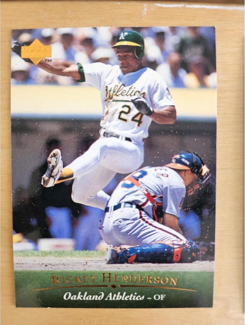 RICKEY HENDERSON - 1995 Upper Deck - #30 - Athletics - HOF